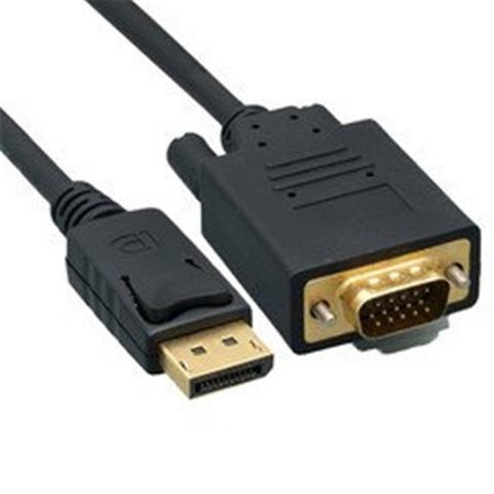 CABLE WHOLESALE Cable Wholesale DisplayPort to VGA Video cable; DisplayPort Male to VGA Male; 6 foot 10H1-65106